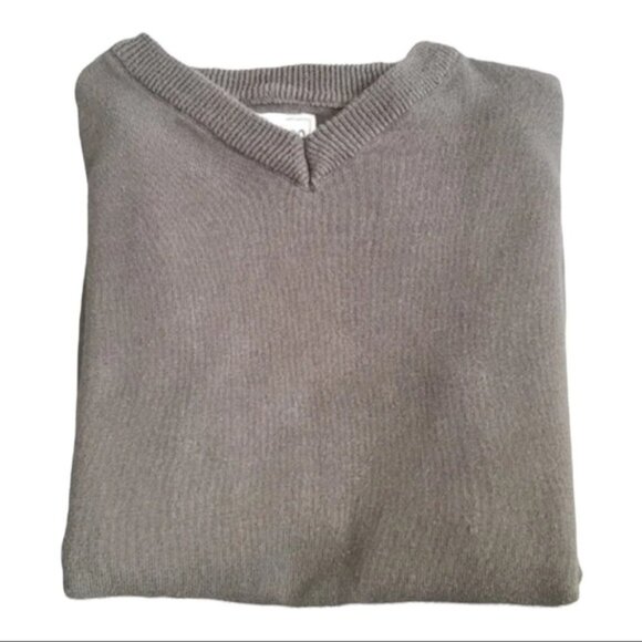 CHILDRENS Place Olive Green V-Neck Sweater Size L - Picture 2 of 2